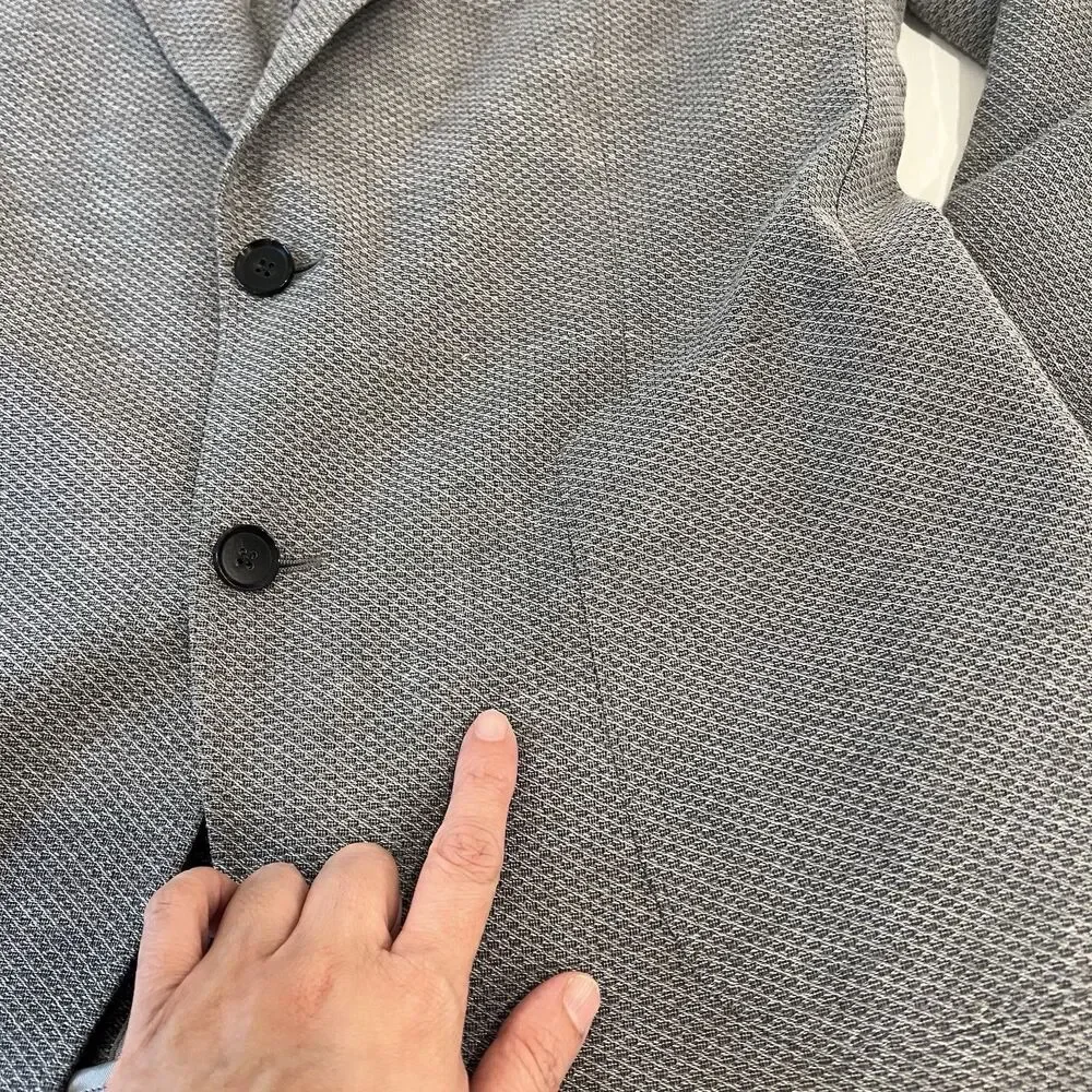Rodd & Gunn Glovers Sports Fit Jacket Blazer Gray Large Wool